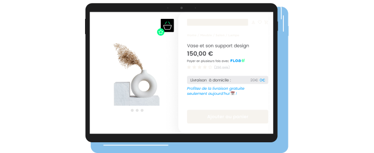 displaying limited-time/free shipping options on product page