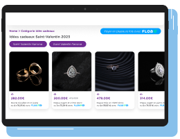 display banners on the homepage promoting products specifically for Valentine’s Day